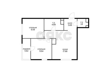 Фото №5: 2-комнатная квартира 49 м² - Краснодар, мкр. жилой квартал Патрики, ул. Сормовская, 1/2к3