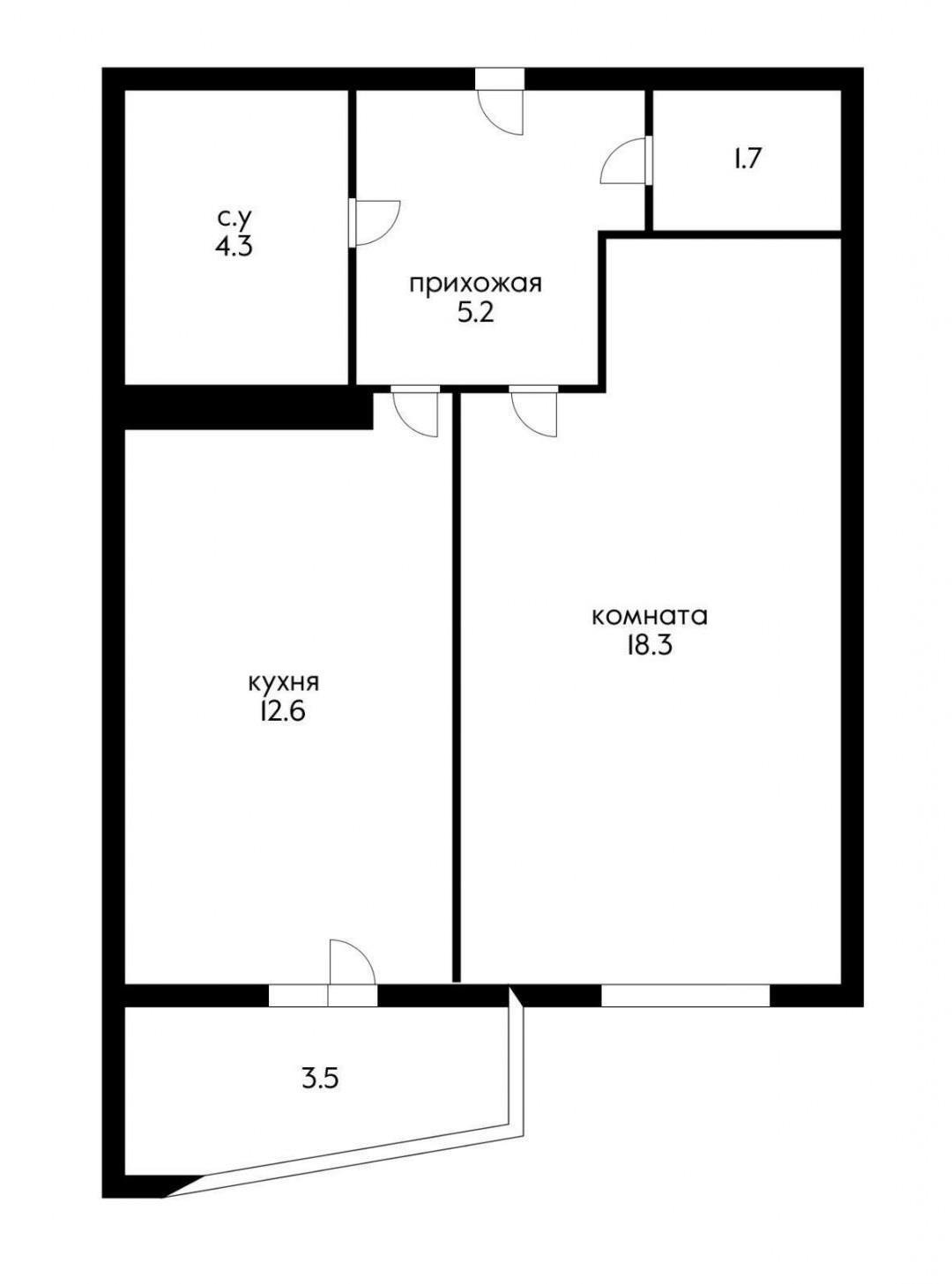 Фото №9: 1-комнатная квартира 42 м² - Краснодар, 9-й километр, Прикубанский внутригородской округ, мкр. жилой комплекс Валентина, ул. имени Дзержинского, 64/2