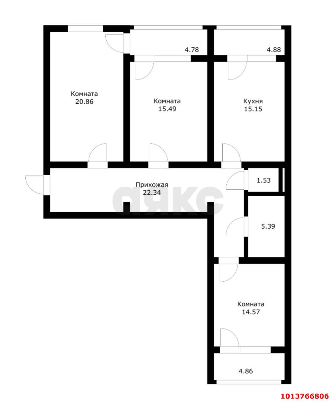 Фото №20: 3-комнатная квартира 109 м² - Краснодар, Музыкальный, ул. Аксайская, 59