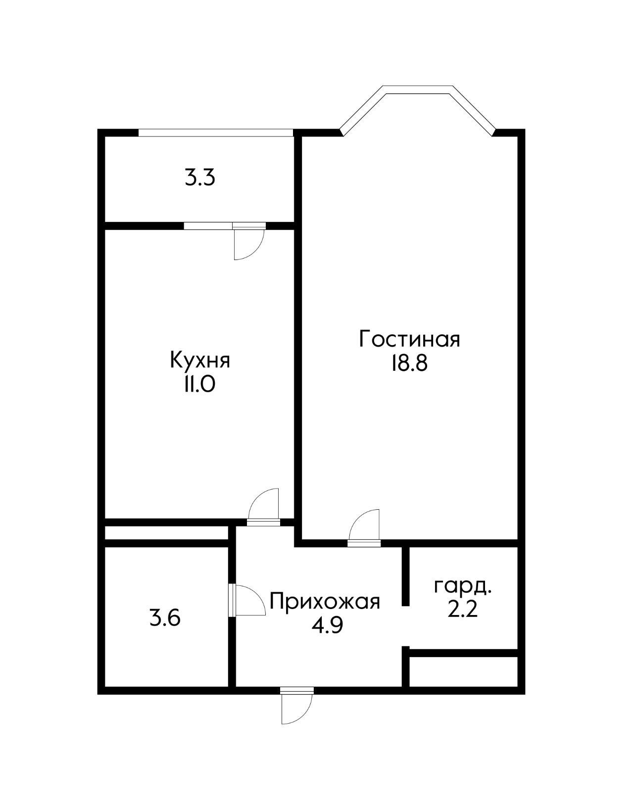 Фото №9: 1-комнатная квартира 41 м² - Краснодар, ЖК Валентина, жилой комплекс Валентина, Прикубанский внутригородской округ, мкр. 9-й километр, ул. имени Дзержинского, 64/2