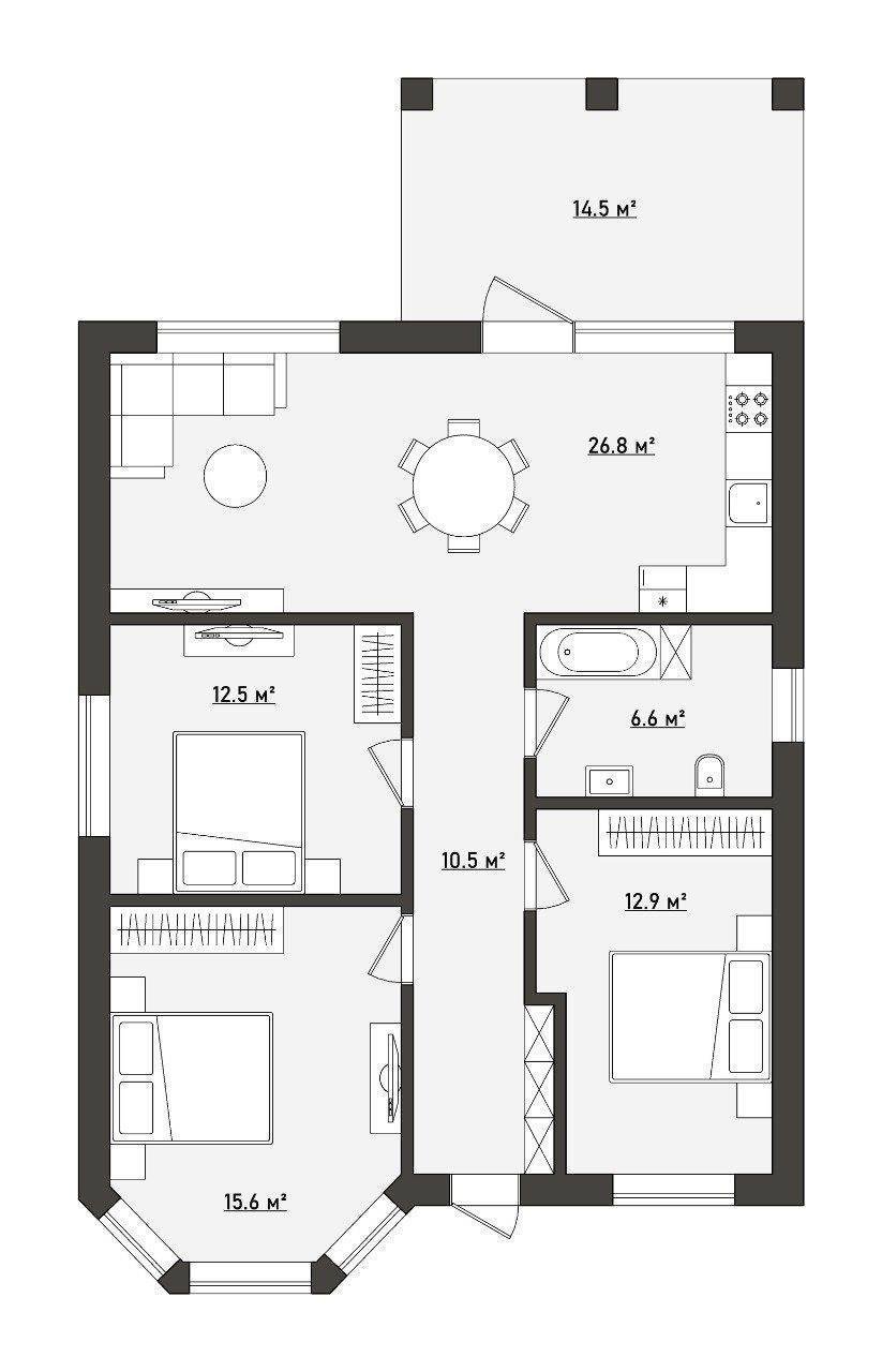 Фото №2: Дом 120 м² + 4 сот. - Елизаветинская, Прикубанский внутригородской округ, ст Кубаночка, ул. Прикубанская