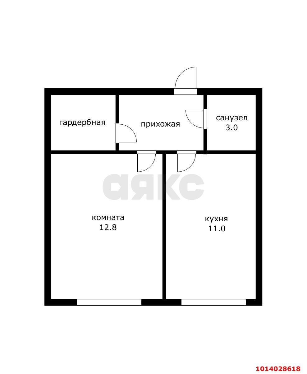 Фото №7: 1-комнатная квартира 35 м² - Краснодар, Фестивальный, ул. Сергея Михалёва, 2Б