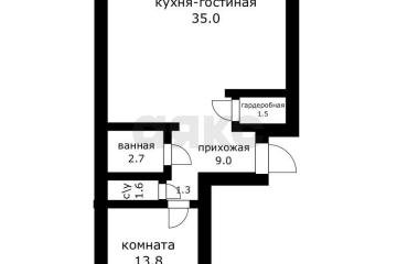 Фото №1: 2-комнатная квартира 65 м² - Краснодар, мкр. ЖК Валентина, ул. имени Дзержинского, 64/2