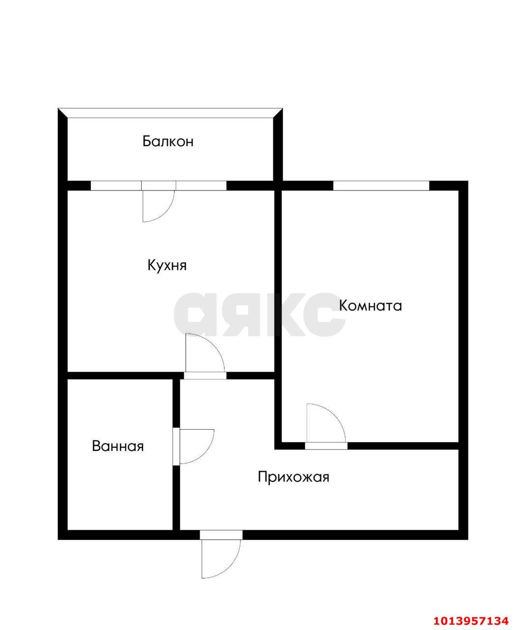 Фото №9: 1-комнатная квартира 35 м² - Краснодар, жилой комплекс Абрикосово, ул. имени Героя Георгия Бочарникова, 4к2