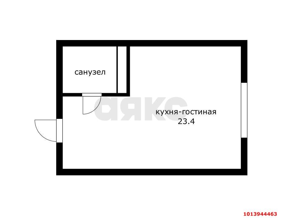 Фото №8: Студия 23 м² - Краснодар, Славянский, ул. Заполярная, 37к4
