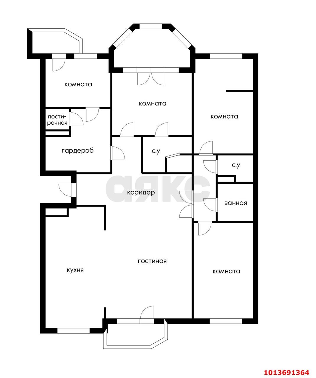 Фото №17: 3-комнатная квартира 152 м² - Краснодар, жилой комплекс Аврора
