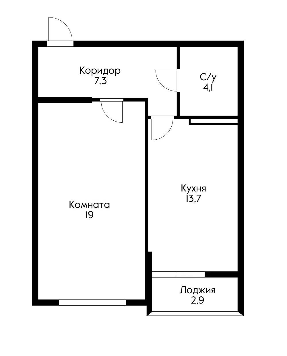 Фото №20: 1-комнатная квартира 44 м² - Краснодар, Прикубанский внутригородской округ, мкр. жилой комплекс Красная площадь, ул. Кореновская, 57к2