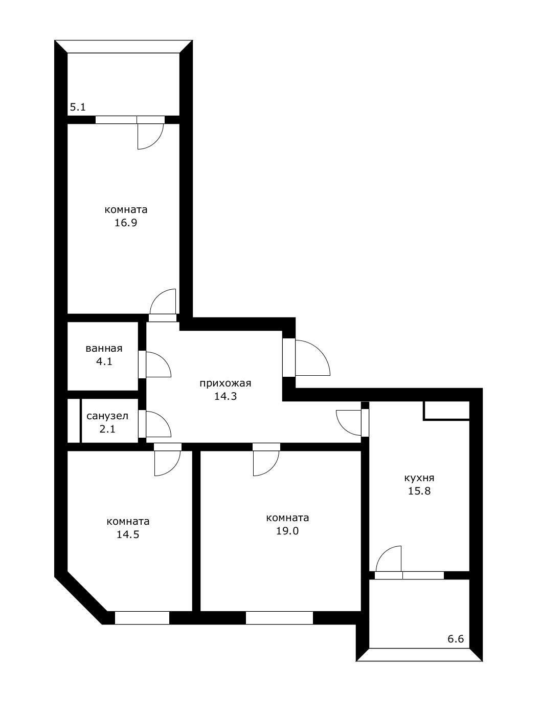 Фото №15: 3-комнатная квартира 86 м² - Краснодар, Прикубанский внутригородской округ, мкр. 40 лет Победы, ул. 1 Мая, 91