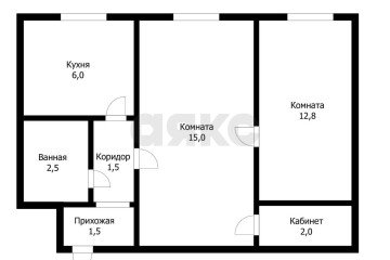 Фото №3: 2-комнатная квартира 41 м² - Краснодар, мкр. Фестивальный, ул. Гагарина, 139