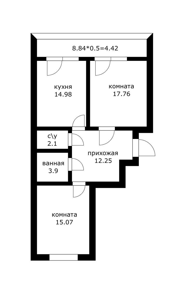 Фото №2: 2-комнатная квартира 68 м² - Краснодар, Фестивальный, мкр. Западный внутригородской округ, пр-д Дальний, 11к2