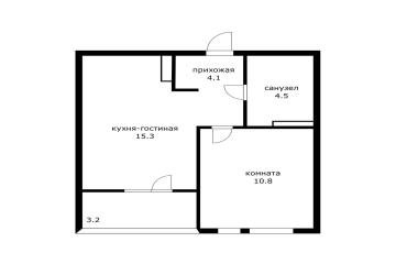 Фото №2: 1-комнатная квартира 36 м² - Краснодар, мкр. ЖК Эрмитаж, ул. им. Мурата Ахеджака, 20