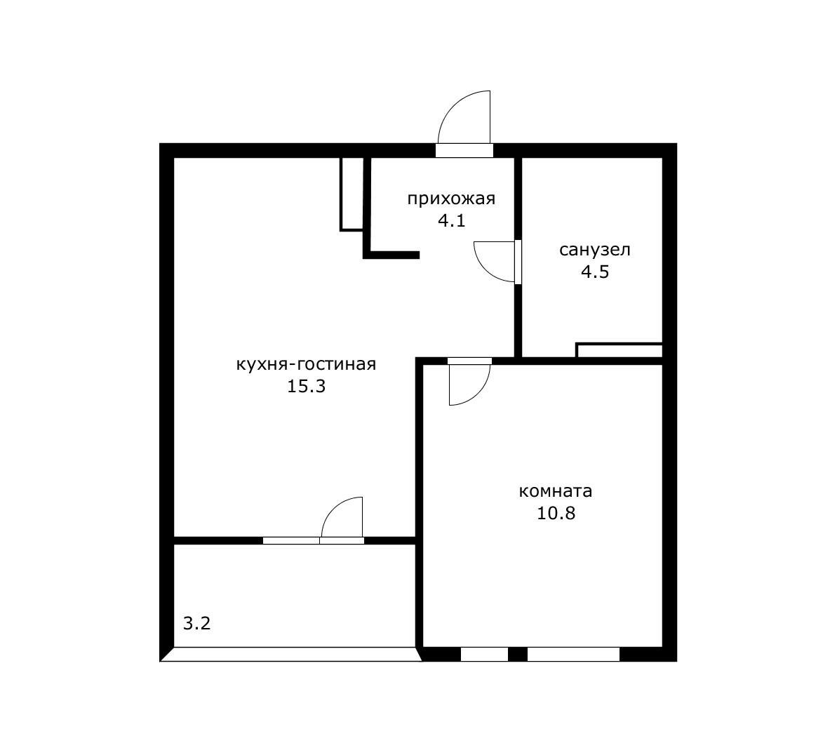 Фото №2: 1-комнатная квартира 36 м² - Краснодар, Прикубанский внутригородской округ, мкр. ЖК Эрмитаж, ул. им. Мурата Ахеджака, 20
