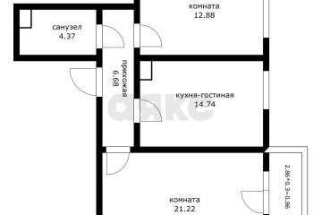 Фото №2: 2-комнатная квартира 60 м² - Краснодар, мкр. жилой комплекс Европа-Сити, ул. Карпатская, 5