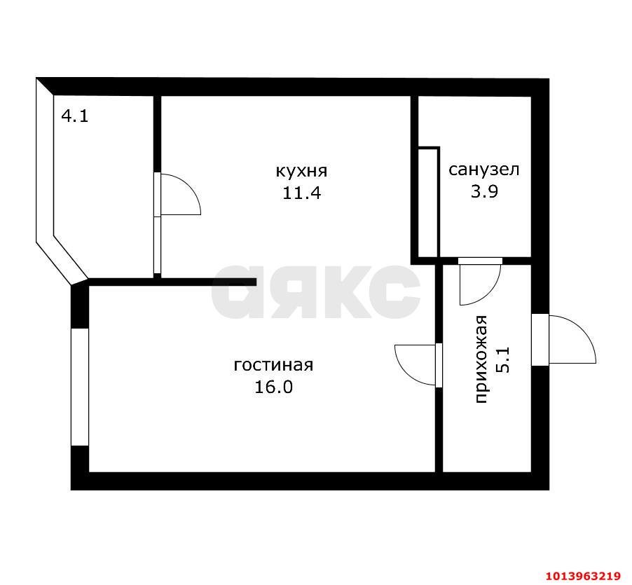 Фото №7: 1-комнатная квартира 39 м² - Краснодар, жилой комплекс Сказка Град, ул. имени В.Н. Мачуги, 166Ак2