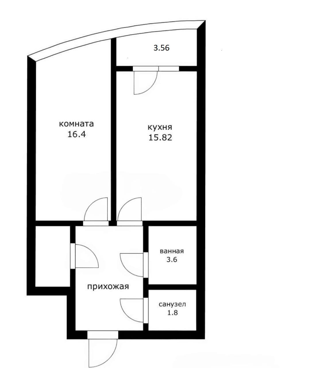 Фото №15: 1-комнатная квартира 50 м² - Краснодар, Центральный внутригородской округ, Дубинка, жилой комплекс Радонеж, мкр. Черёмушки, ул. Вишняковой, 1/23к1