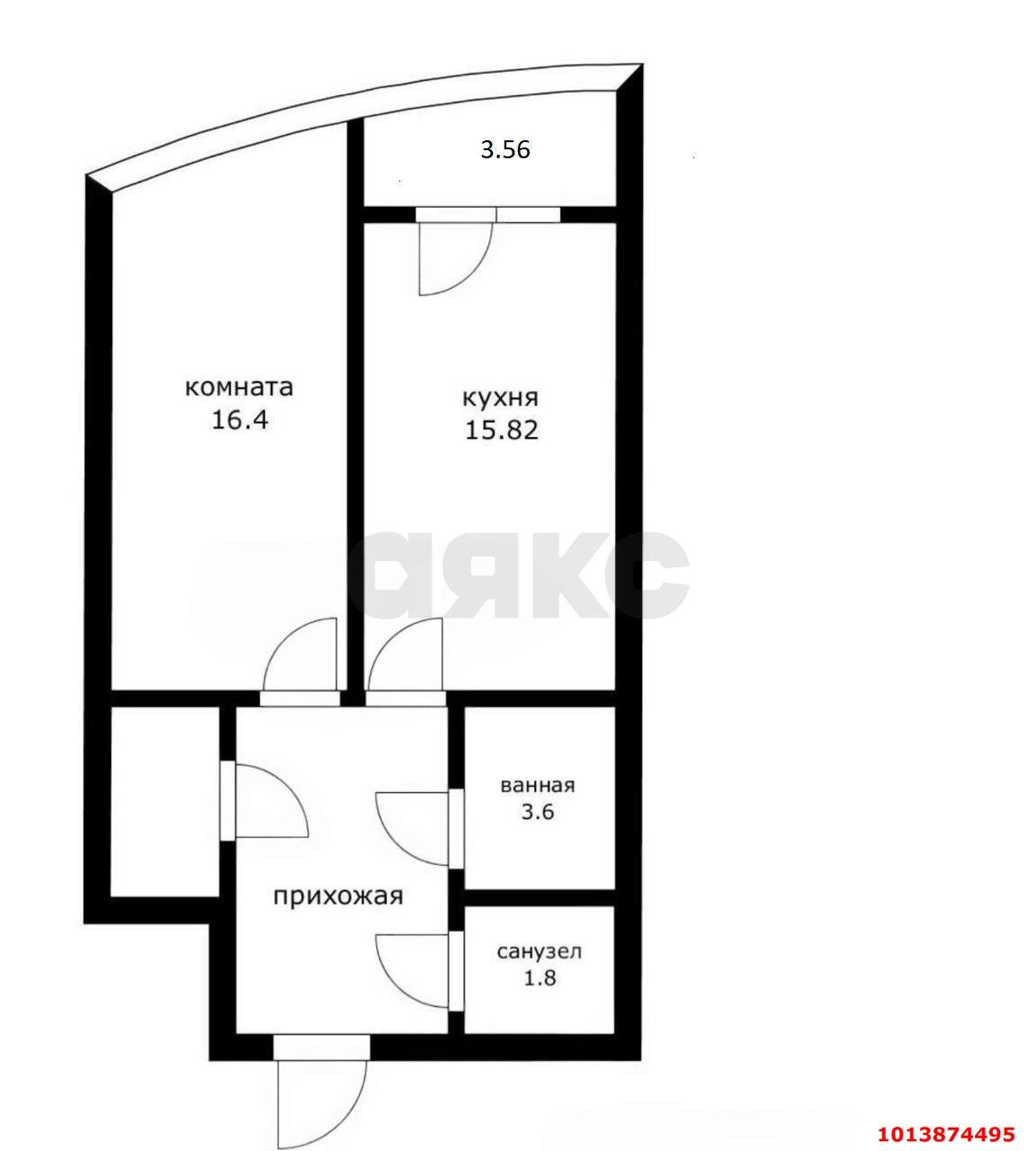 Фото №15: 1-комнатная квартира 50 м² - Краснодар, Черёмушки, ул. Вишняковой, 1/23к1