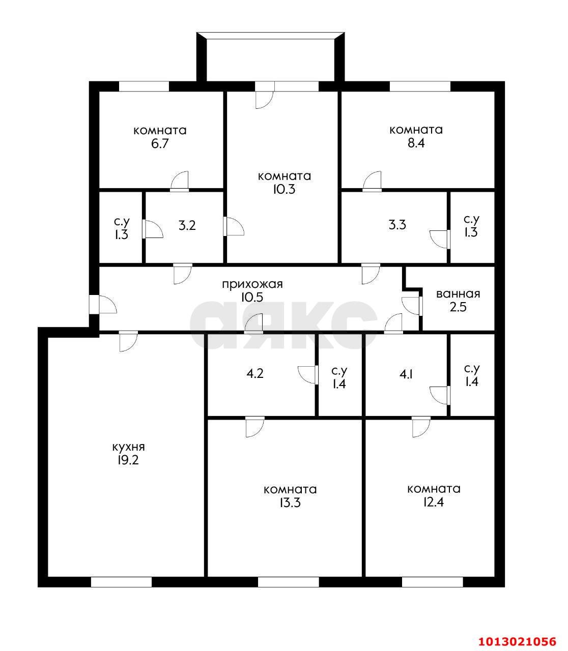 Фото №12: 3-комнатная квартира 100 м² - Краснодар, Хлопчато-бумажный Комбинат, ул. Бородина, 20