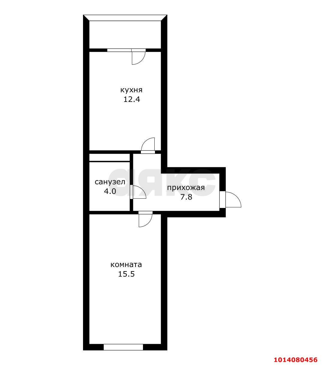 Фото №1: 1-комнатная квартира 42 м² - Краснодар, Молодёжный, ул. Дубравная, 1