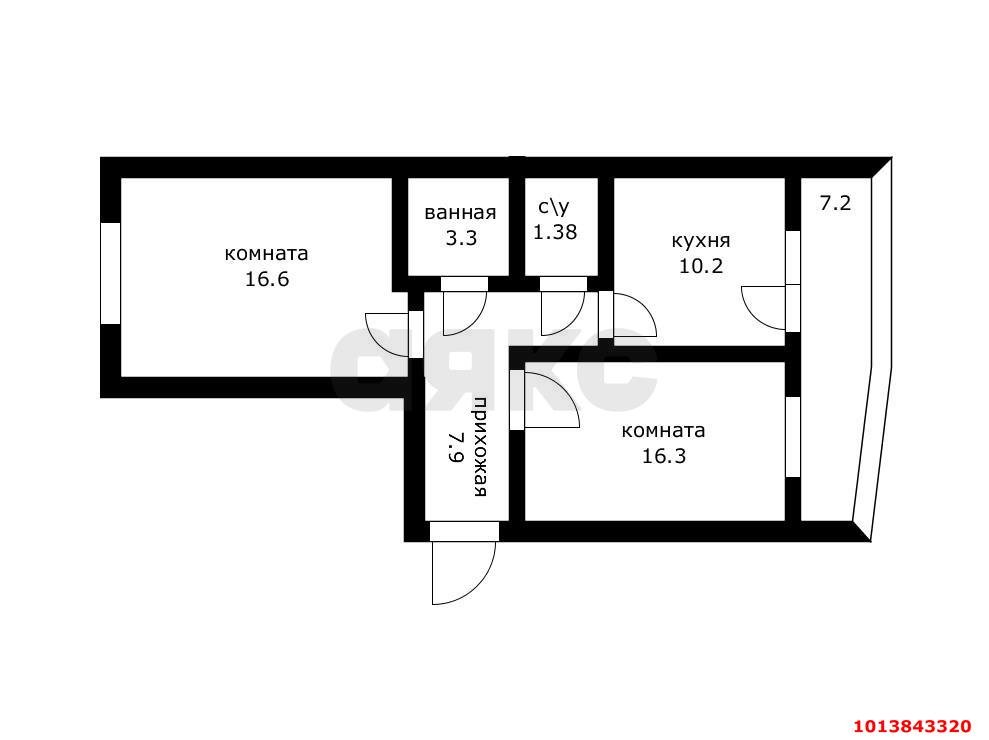 Фото №10: 2-комнатная квартира 62 м² - Краснодар, Краевая Клиническая Больница, ул. Восточно-Кругликовская, 86