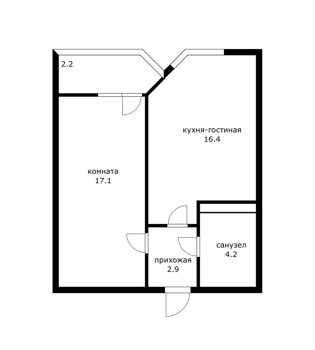 Фото №6: 1-комнатная квартира 41 м² - Краснодар, Карасунский внутригородской округ, мкр. жилой комплекс Сказка Град, ул. имени В.Н. Мачуги, 166А
