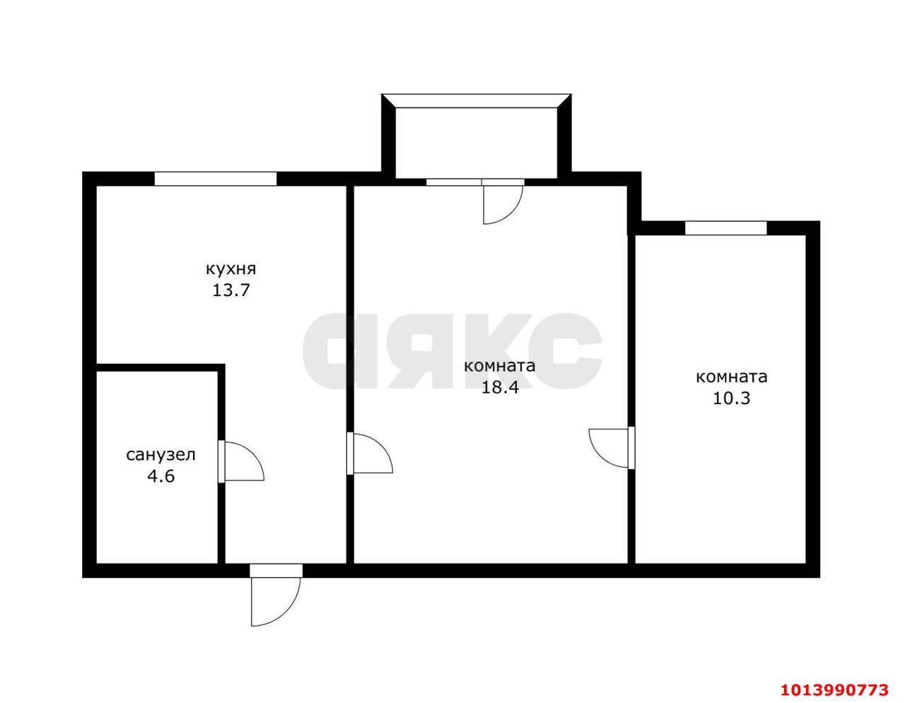 Фото №12: 2-комнатная квартира 49 м² - Краснодар, Западный внутригородской округ, ул. Брянская, 2