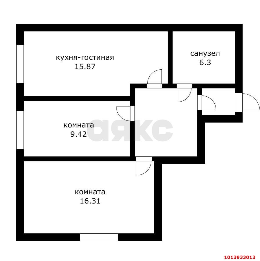 Фото №9: 2-комнатная квартира 53 м² - Краснодар, Табачная Фабрика, ул. Достоевского, 24