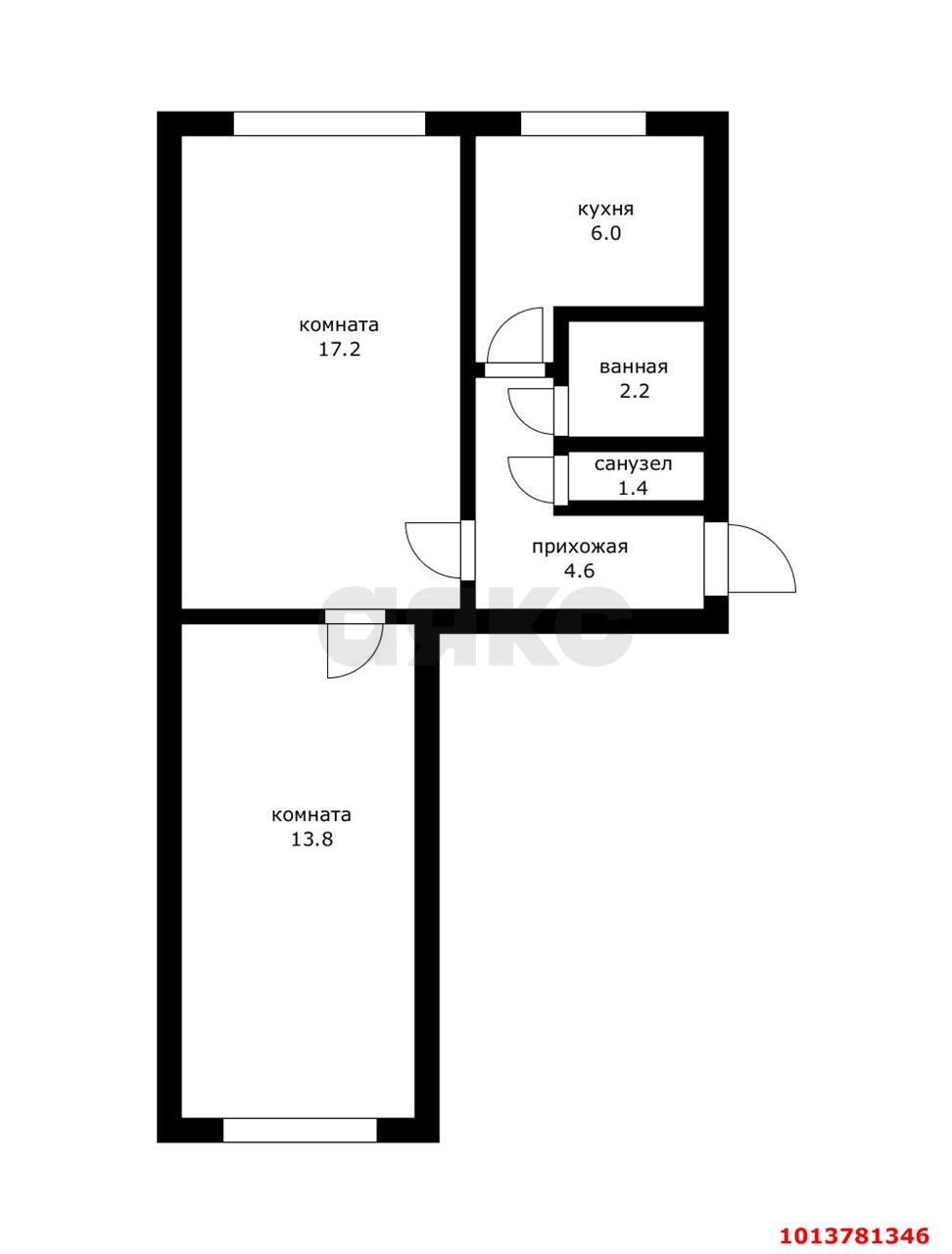 Фото №11: 2-комнатная квартира 44 м² - Краснодар, Карасунский внутригородской округ, мкр. Гидростроителей, ул. имени Дмитрия Благоева, 2