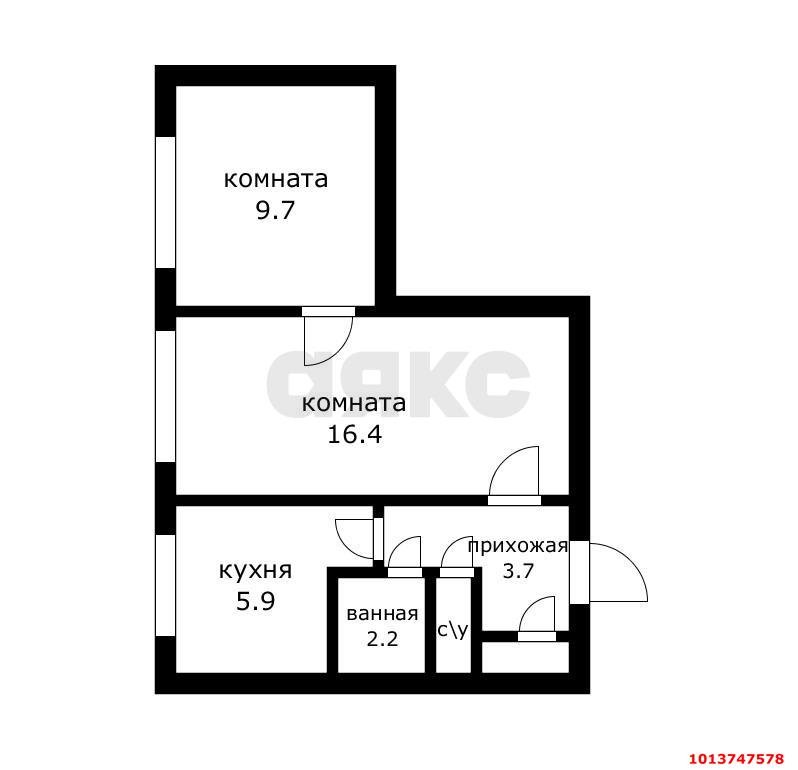 Фото №9: 2-комнатная квартира 44 м² - Краснодар, Фестивальный, ул. имени Тургенева, 153