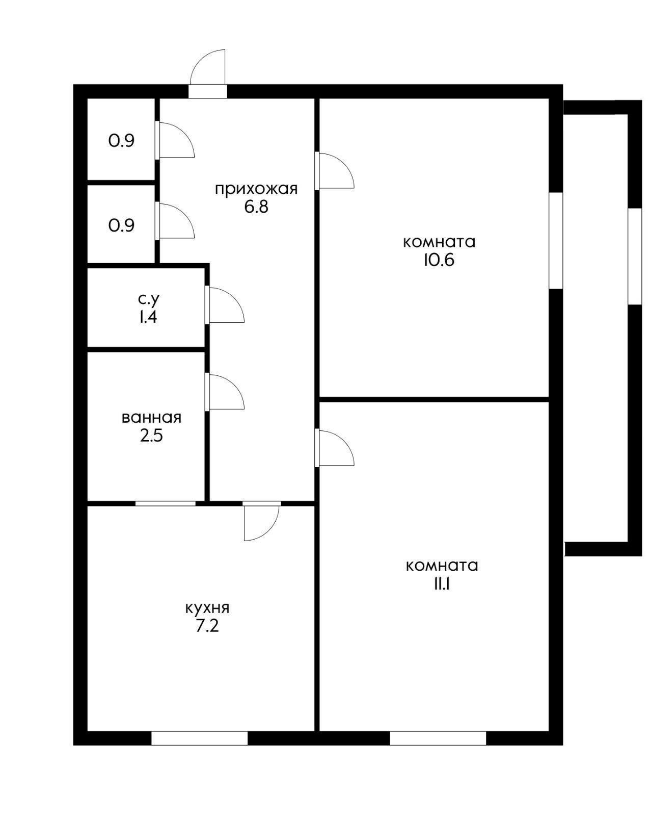 Фото №11: 2-комнатная квартира 46 м² - Краснодар, Центральный внутригородской округ, мкр. 40 лет Победы, ул. Гражданская, 19