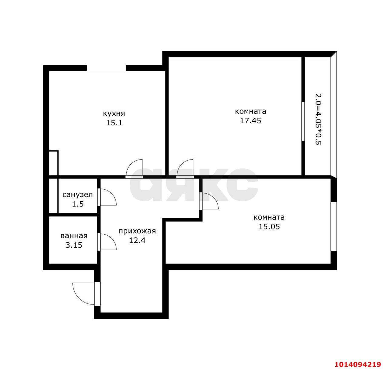 Фото №18: 2-комнатная квартира 68 м² - Краснодар, ЖК Губернский, ул. им. Героя Яцкова И.В., 9к2