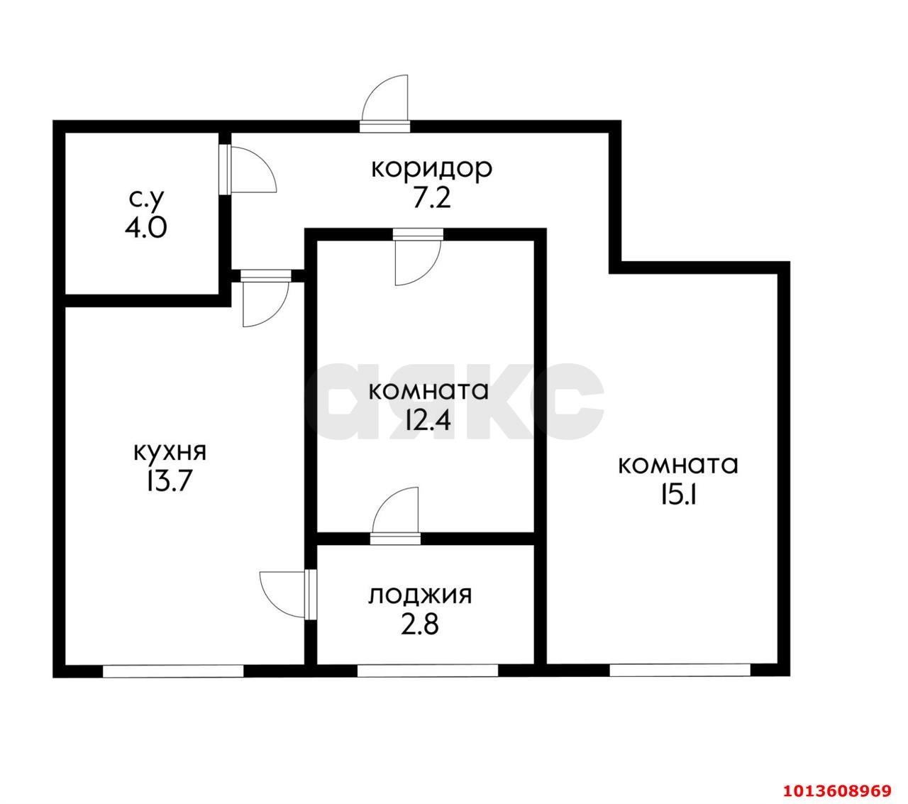 Фото №15: 2-комнатная квартира 55 м² - Краснодар, жилой комплекс Самолёт, ул. Западный Обход, 39/2к7
