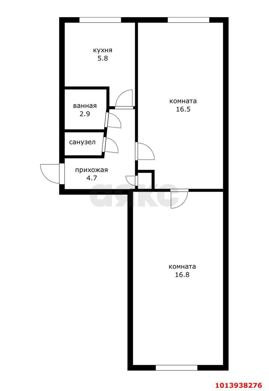 Фото №2: 2-комнатная квартира 46 м² - Белореченск, ул. Ленина, 23
