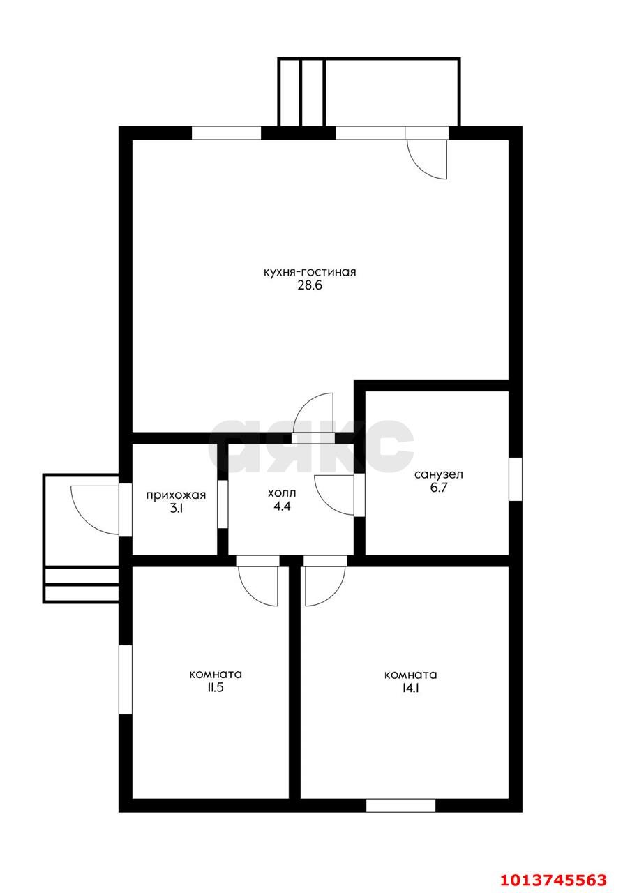 Фото №18: Дом 118 м² + 3.5 сот. - Краснодар, коттеджный  Крепость, ул. Новодмитриевская, 10/3к1