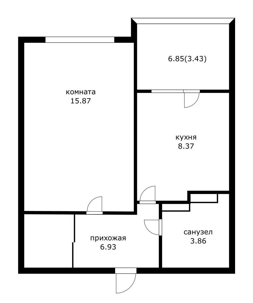 Фото №12: 1-комнатная квартира 41 м² - Краснодар, Прикубанский внутригородской округ, жилой комплекс Аксиома, мкр. Догма Парк, ул. Марины Цветаевой, 17к2