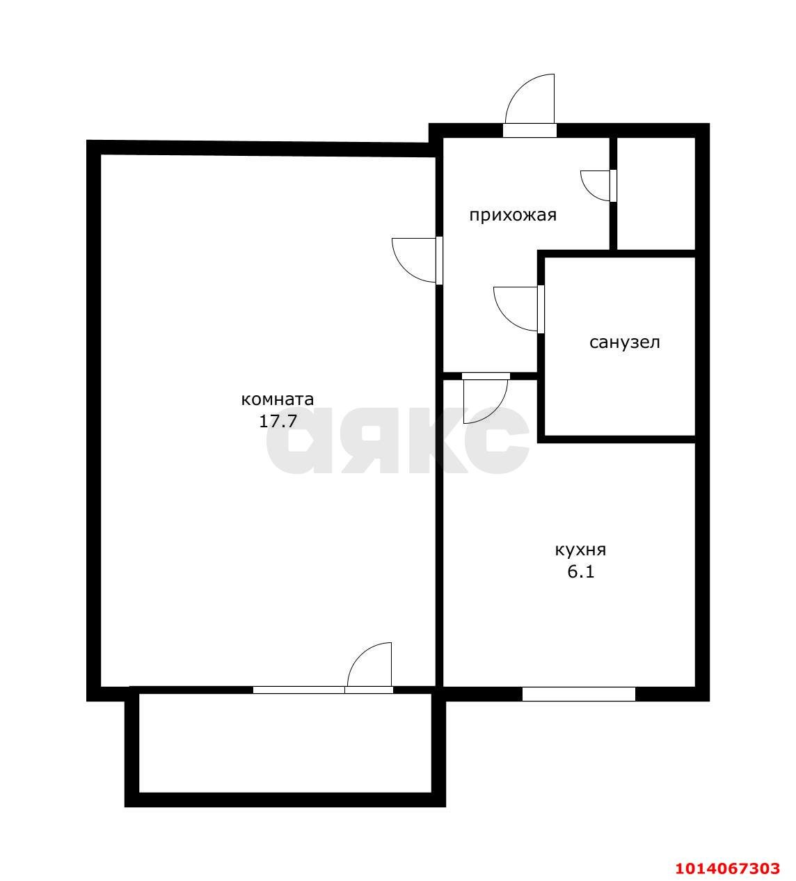 Фото №10: 1-комнатная квартира 36 м² - Краснодар, Черёмушки, ул. Димитрова, 116