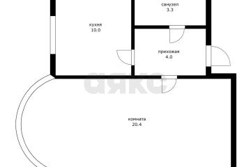 Фото №3: 1-комнатная квартира 41 м² - Российский, мкр. Прикубанский внутригородской округ, ул. Тверская, 3