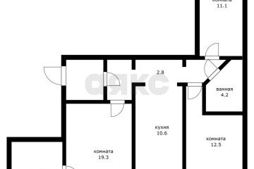 Фото №2: 4-комнатная квартира 76 м² - Краснодар, мкр. Краевая Клиническая Больница, ул. 1 Мая, 228