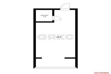 Фото №5: Студия 20 м² - Российский, мкр. Прикубанский внутригородской округ, ул. Шевкунова, 20