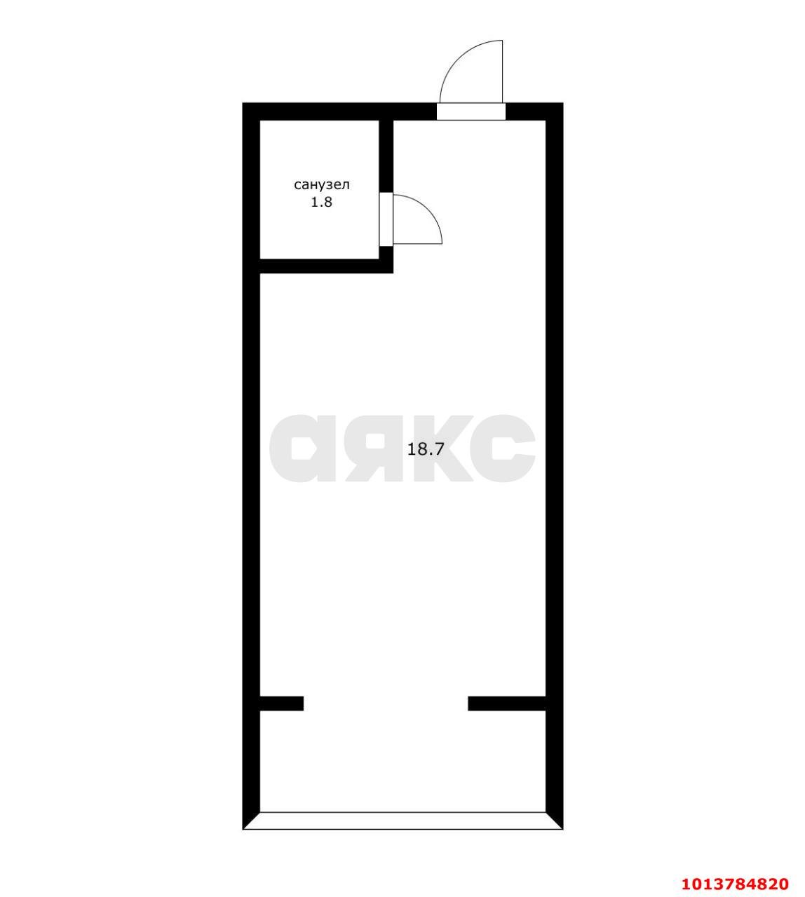 Фото №6: Студия 20 м² - Российский, Прикубанский внутригородской округ, ул. Шевкунова, 20