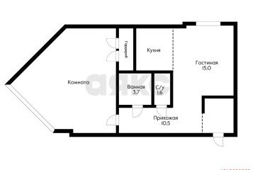 Фото №2: 2-комнатная квартира 55 м² - Краснодар, мкр. Немецкая Деревня, ул. Баварская, 8