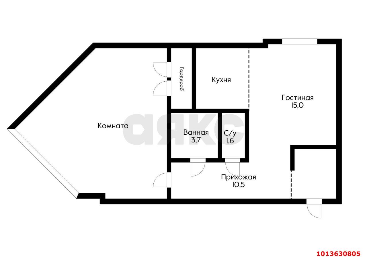Фото №2: 2-комнатная квартира 55 м² - Краснодар, Немецкая Деревня, ул. Баварская, 8