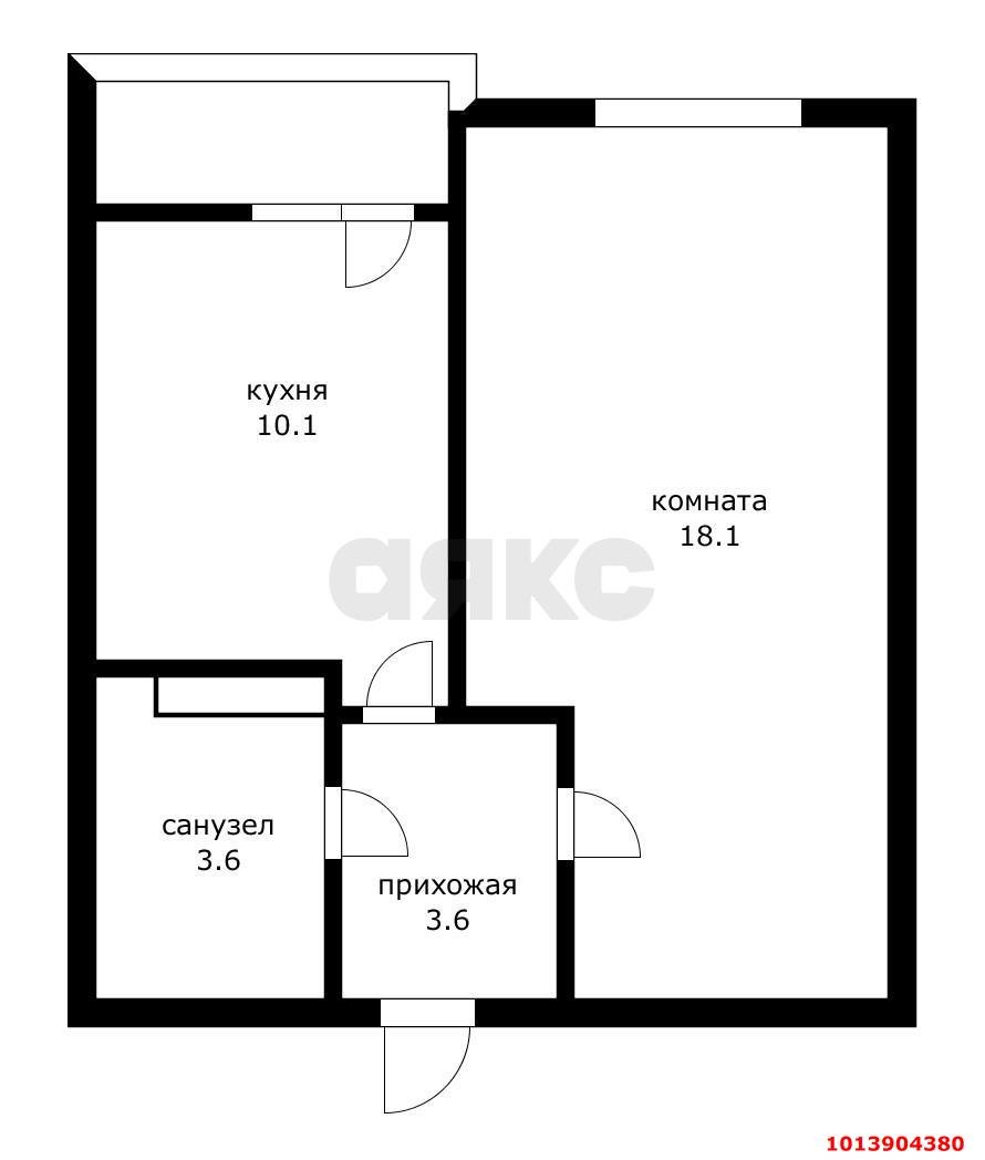 Фото №3: 1-комнатная квартира 40 м² - Краснодар, жилой комплекс Дыхание, ул. Лётчика Позднякова, 2к19