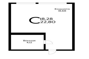 Фото №2: Студия 22 м² - Краснодар, мкр. Черёмушки, ул. Обрывная, 132/1к3
