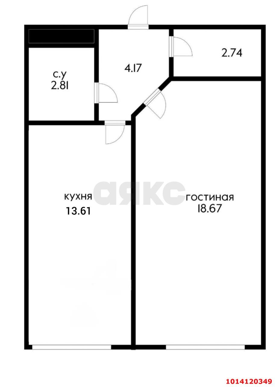 Фото №18: 1-комнатная квартира 42 м² - Краснодар, Центральный, ул. Железнодорожная, 23/1