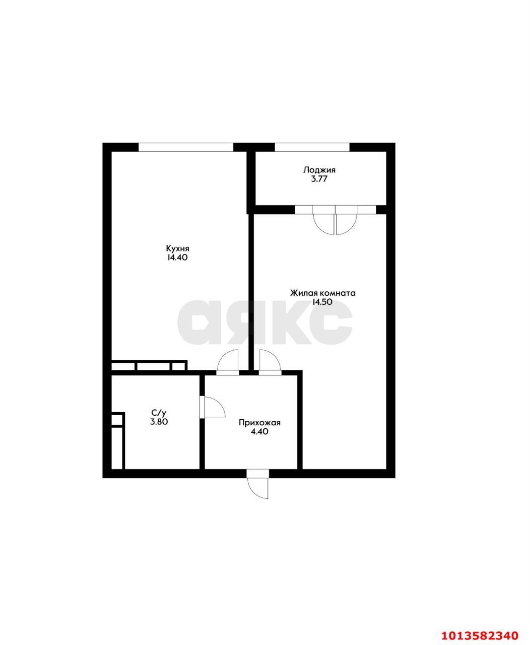 Фото №5: 1-комнатная квартира 39 м² - Краснодар, Прикубанский внутригородской округ, Школьный, Круглик, мкр. жилой комплекс Сердце