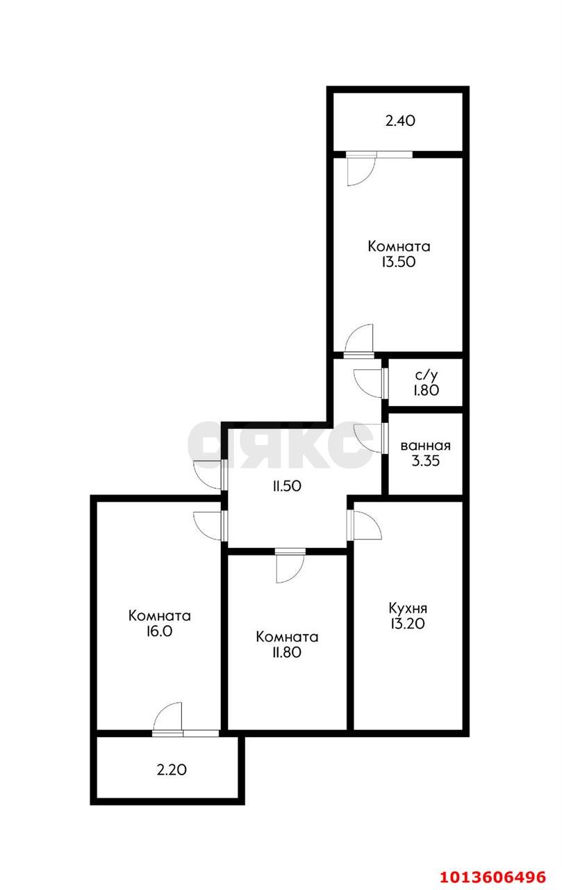 Фото №10: 3-комнатная квартира 70 м² - Краснодар, имени Демьяна Бедного, ул. Степная, 1/1