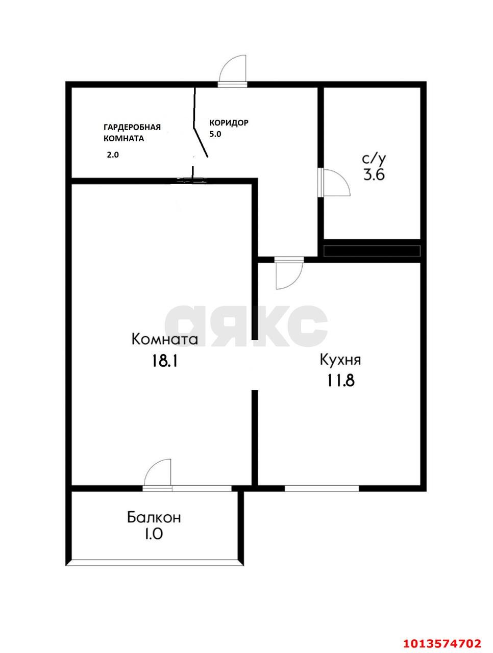 Фото №12: 1-комнатная квартира 43 м² - Краснодар, жилой комплекс Рассвет, ул. Гидростроителей, 67