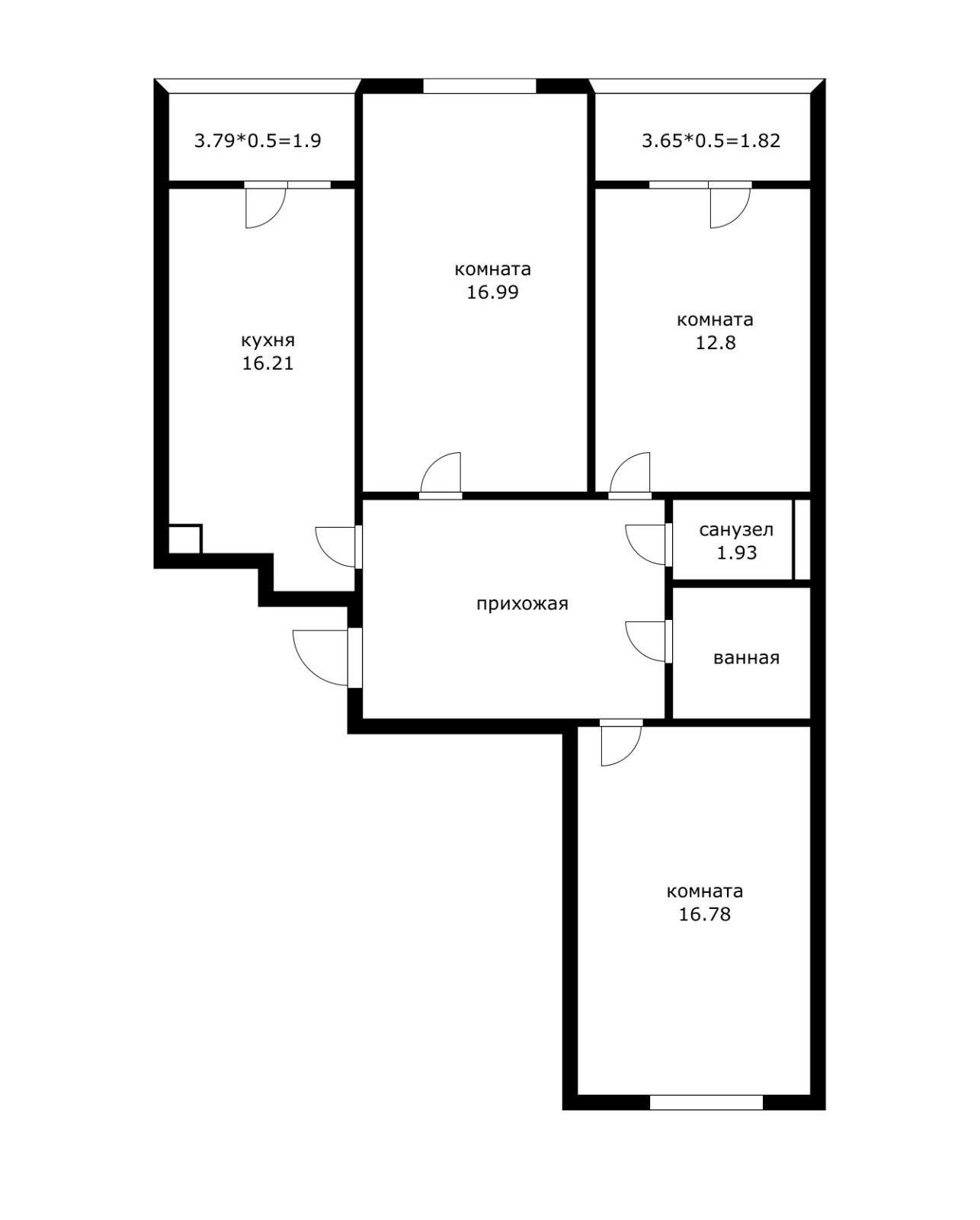 Фото №10: 3-комнатная квартира 86 м² - Краснодар, Прикубанский внутригородской округ, мкр. Достояние, ул. Григория Булгакова, 10