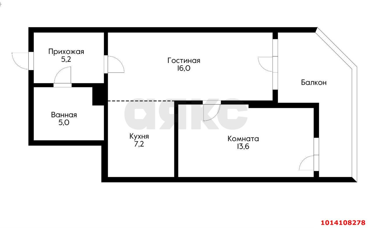 Фото №2: 1-комнатная квартира 47 м² - Краснодар, жилой комплекс Титаны, б-р Адмирала Пустошкина, 11