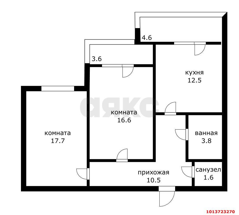 Фото №1: 2-комнатная квартира 70 м² - Краснодар, Карасунский внутригородской округ, Черёмушки, мкр. ЖК Дом у Озера, ул. Селезнёва, 104/1